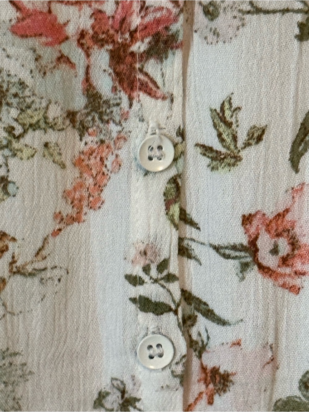 Frye Cream Maxi Dress with Pink Floral Print - Picture 4 of 8